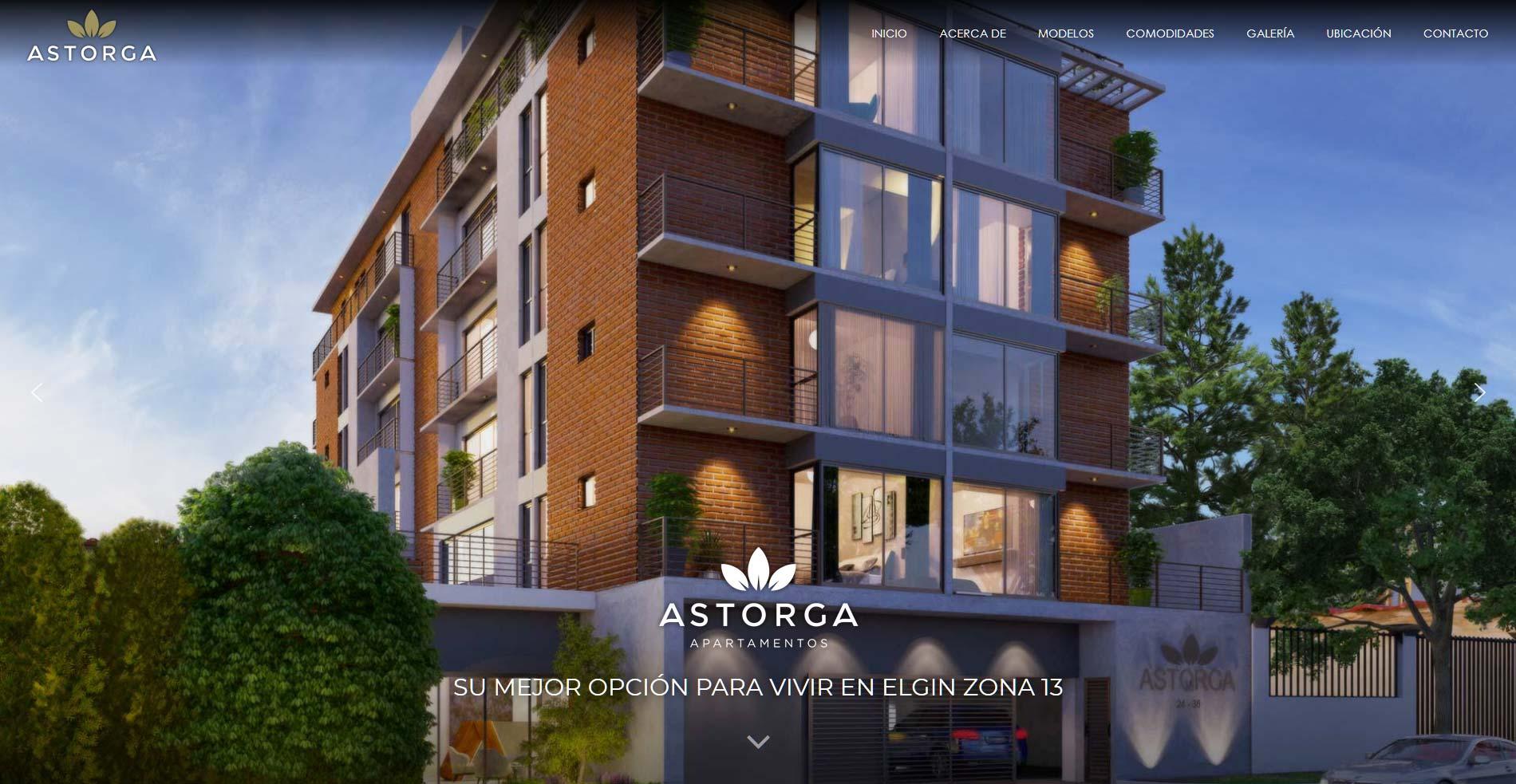 Header página web Apartamentos Astorga